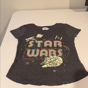 Star Wars Kids Dark Gray Tee with Multicolor Logo